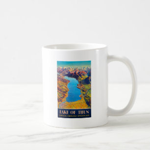Caneca De Café Lago Vintage de Thun Suiça