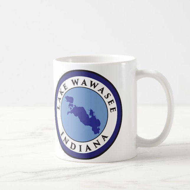 Caneca De Café Lago Wawasee, Indiana (Direita)