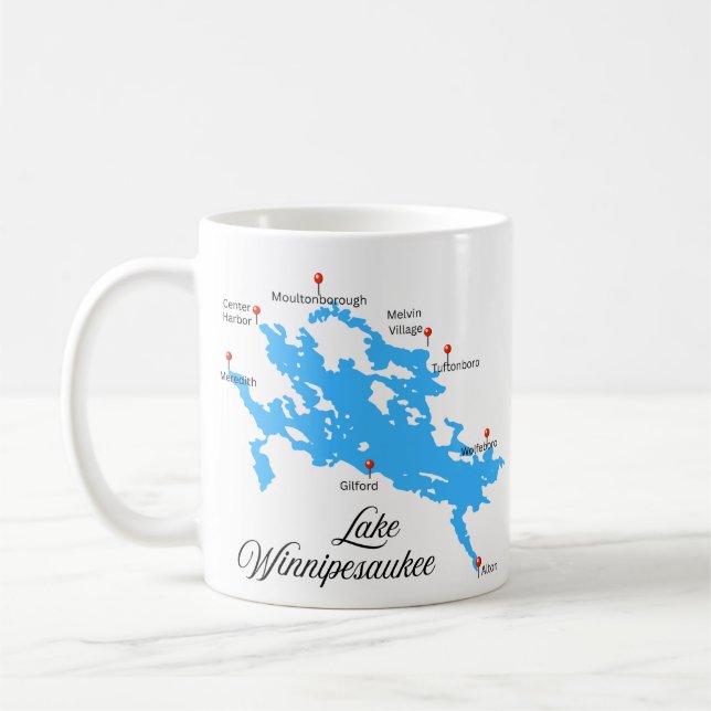 Caneca De Café Lago Winnipesaukee (Esquerda)