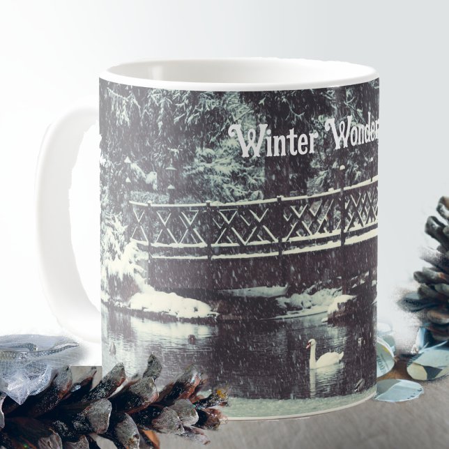 Caneca De Café Lagoa de inverno (Criador carregado)