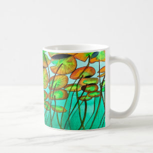 Caneca De Café Lagoa verde com lilypads