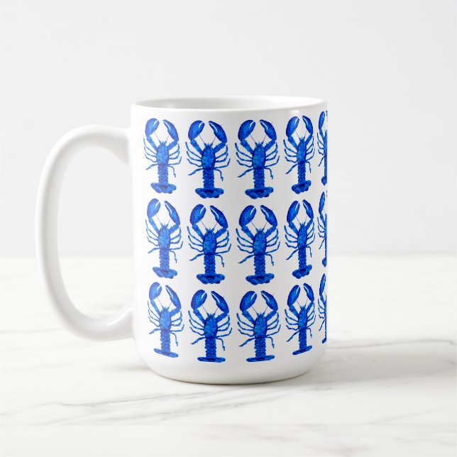 Caneca De Café Lagosta Azul (Esquerda)