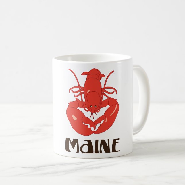 Caneca De Café Lagosta de Maine (Frente Esquerda)