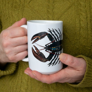 Caneca De Café Lagosta - Design de colheita