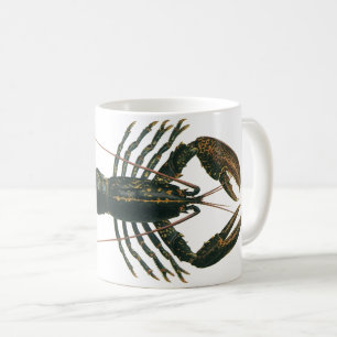Caneca De Café Lagosta Vintage, Oceano Marinho