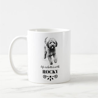Caneca De Café Lagotto Romagnolo Life é o melhor nome personaliza