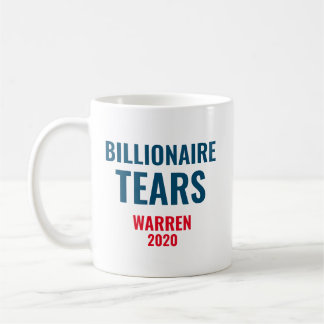 Caneca De Café Lágrimas Bilionárias Elizabeth Warren 2020