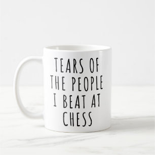 Caneca De Café Lágrimas das Pessoas que Derrotei no Xadrez