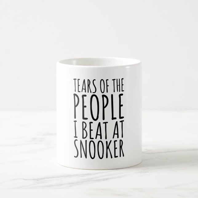 Caneca De Café Lágrimas Das Pessoas Que Eu Bato Na Snooker (Centro)