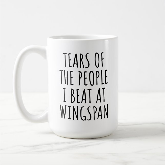 Caneca De Café Lágrimas das Pessoas que Eu Derrotei em Wingspan (Esquerda)