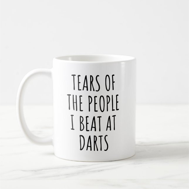 Caneca De Café Lágrimas Das Pessoas Que Eu Derrotei no Dardos Eng (Esquerda)