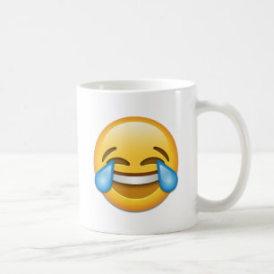 Caneca De Café Lágrimas de Joy emoji engraçadas