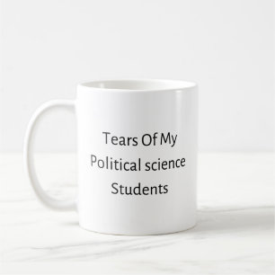Caneca De Café Lágrimas de meus alunos de Ciência Política