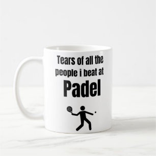 Caneca De Café Lágrimas de todas as pessoas que eu batia no Padel