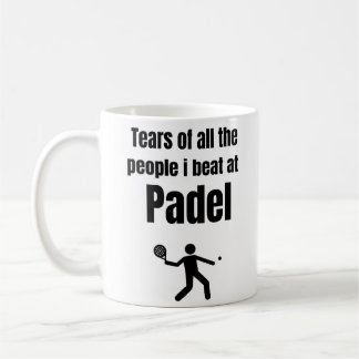 Caneca De Café Lágrimas de todas as pessoas que eu batia no Padel