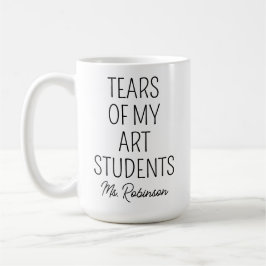 Caneca De Café Lágrimas dos Meus Alunos de Arte, Agradecimento ao