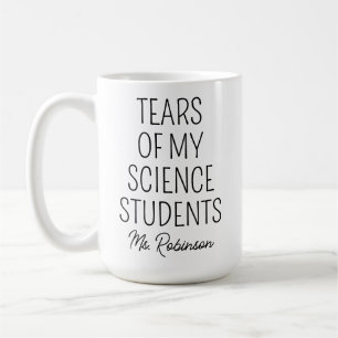 Caneca De Café Lágrimas dos Meus Alunos de Ciências, Agradeciment