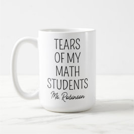 Caneca De Café Lágrimas dos Meus Alunos de Matemática, Agradecime