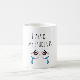 Caneca De Café Lágrimas dos meus alunos Engraçado Professor de pr