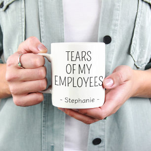 Caneca de café 'Lágrimas dos Meus Funcionários' pa