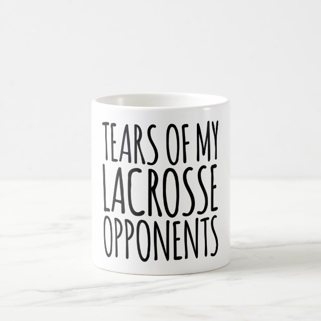 Caneca De Café Lágrimas Dos Meus Opositores De Lacrosse (Centro)