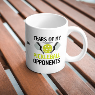 Caneca De Café Lágrimas Engraçadas dos Meus Adversários de Pickle