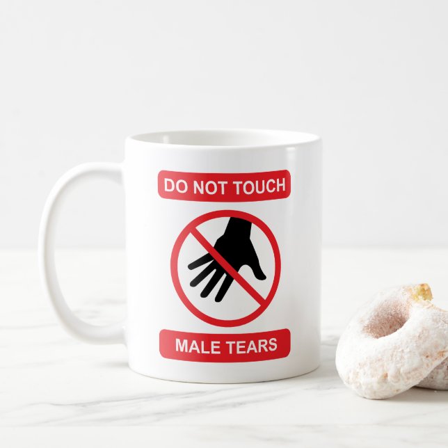 Caneca De Café Lágrimas masculinas (Com Donut)