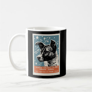 Caneca De Café Laika Space Dog Product Vintage Ccp Rússia Soviéti