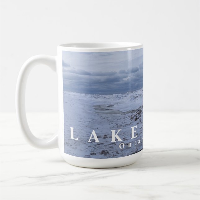 Caneca De Café Lake Huron Winter (Esquerda)