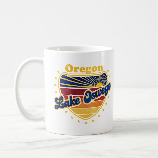Caneca De Café Lake Oswego Oregon (Esquerda)