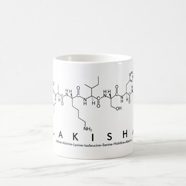Caneca De Café Lakisha peptide name mug (Centro)