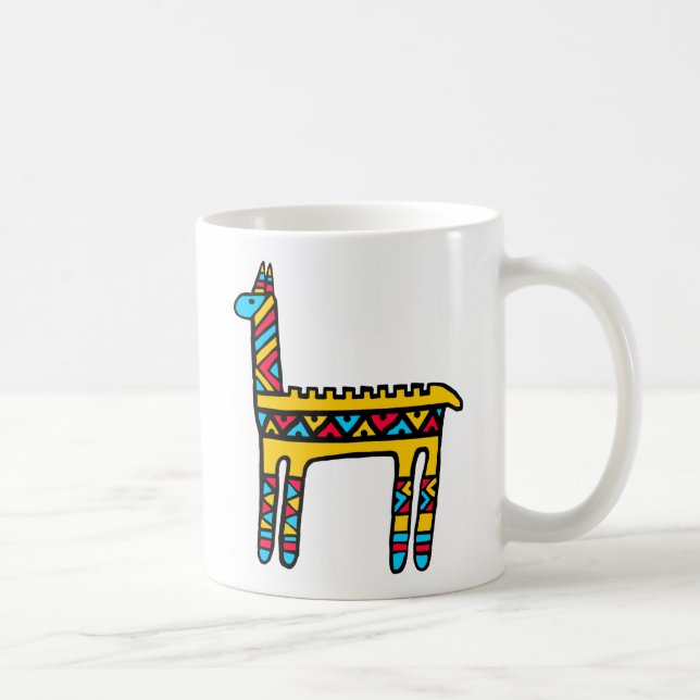 Caneca De Café Lama-cores (Direita)