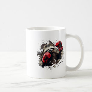 Caneca De Café Lama de Boxing com luvas de boxe Engraçada B