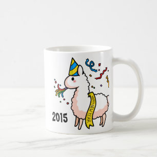Caneca De Café Lama do feliz ano novo
