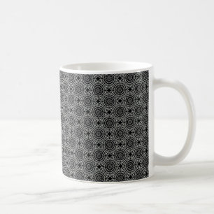 Caneca De Café Lama dos Círculos Elegantes, Cinza Escura