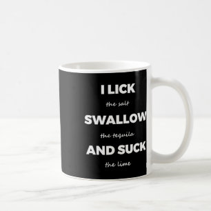 Caneca De Café Lambida Sal Engula Tequila Sal Lima Engraçado Piad