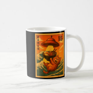 Caneca De Café Lamen de gato OVNI engraçado anime japonês homens