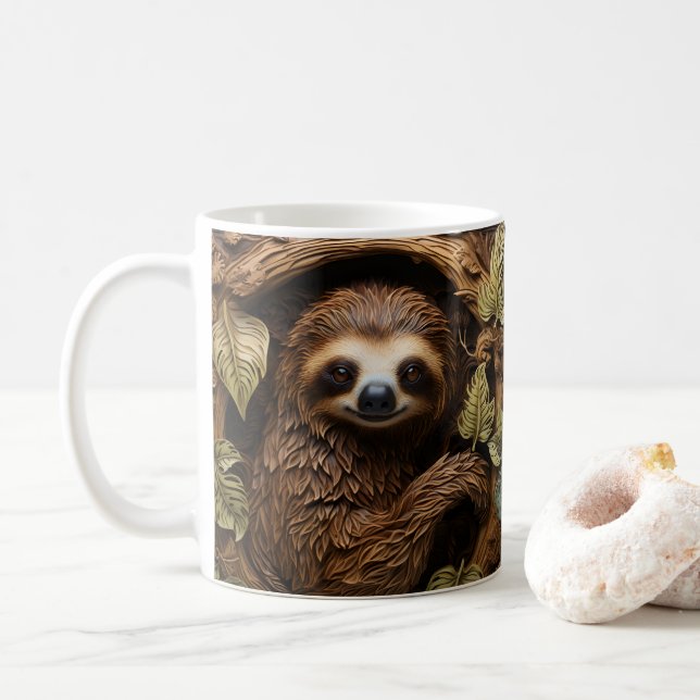 Caneca De Café Lâmina Arrefecida 3D - Lã Impressa (Com Donut)