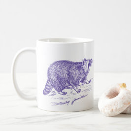 Caneca De Café Lâmina de guaxinim roxo