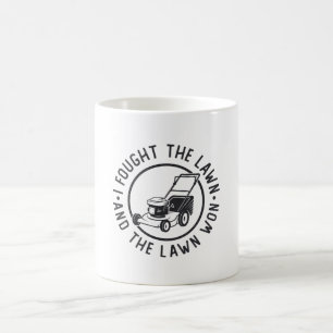 Caneca De Café Lâmina, Eu Lutei Contra O Lâmpago E O Leão Ganh