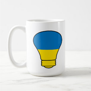 Caneca De Café Lâmpada da Ucrânia, ficar com a Camisa T da Ucrâni