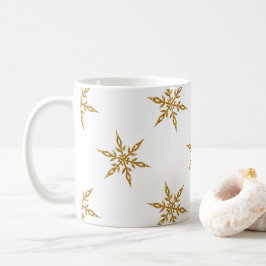 Caneca De Café Lâmpada De Café Com Lâmpadas De Neve Douradas Com 