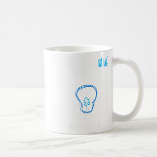Caneca De Café Lâmpada de Conscientização do Autismo Azul Ilumina