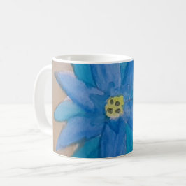 Caneca De Café Lâmpada de Flor Azul