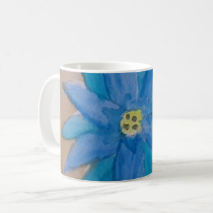 Caneca De Café Lâmpada de Flor Azul
