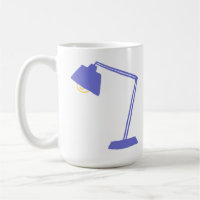 Lâmpada de Mesa Azul Minimalista Decoração de Espa