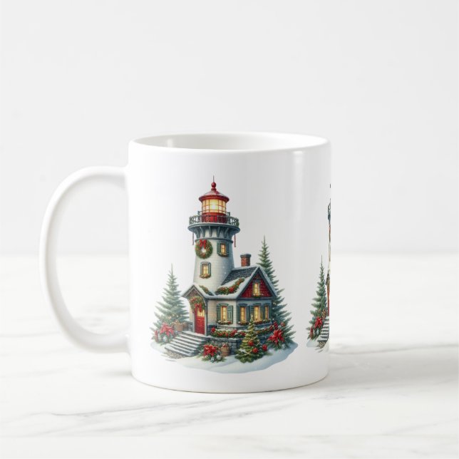Caneca De Café Lâmpada de Natal Coffee Mug (Esquerda)
