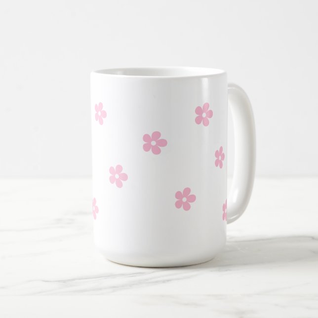 Caneca De Café Lâmpada Rosa Grande Mug (Frente Esquerda)