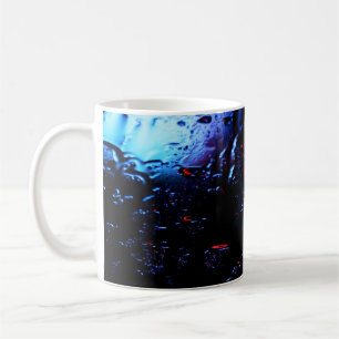 Caneca De Café Lâmpada vermelha e azul