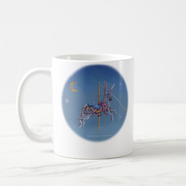 Caneca De Café Lâmpadas, Copas - Coelho Carrossel (Esquerda)